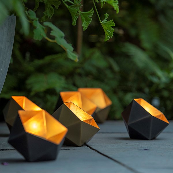 Geo tealight holder