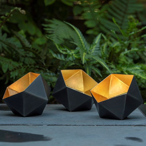 Geo tealight holder