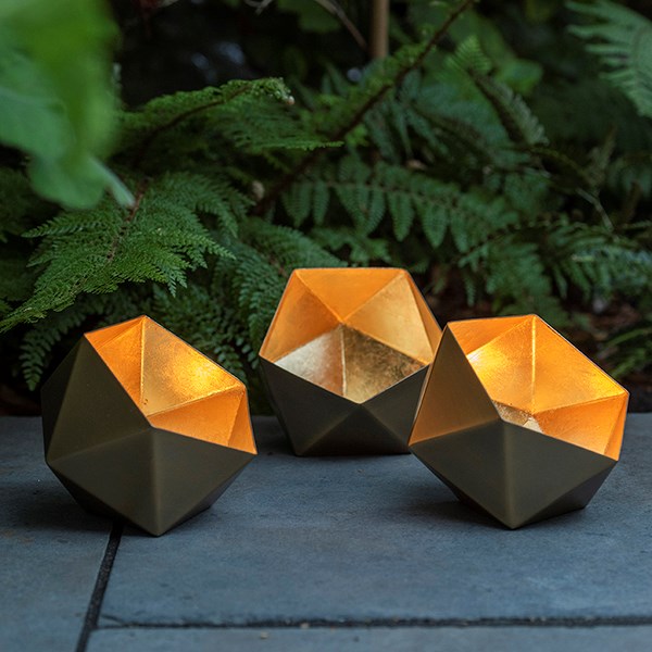 Geo tealight holder