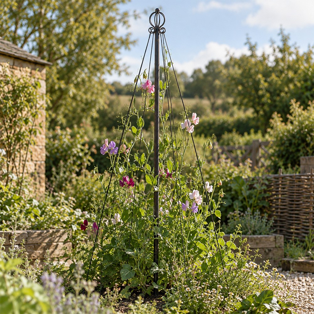 Garden maypole plant support