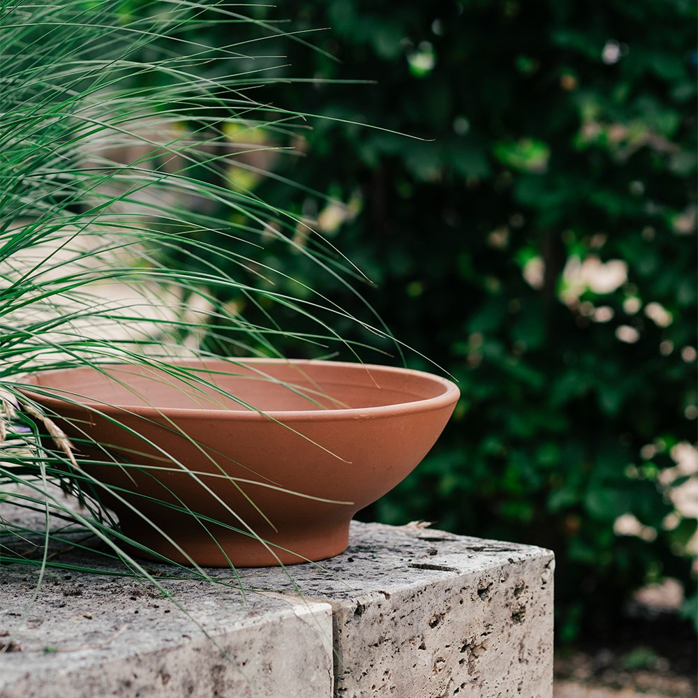Italian terracotta bulb bowl