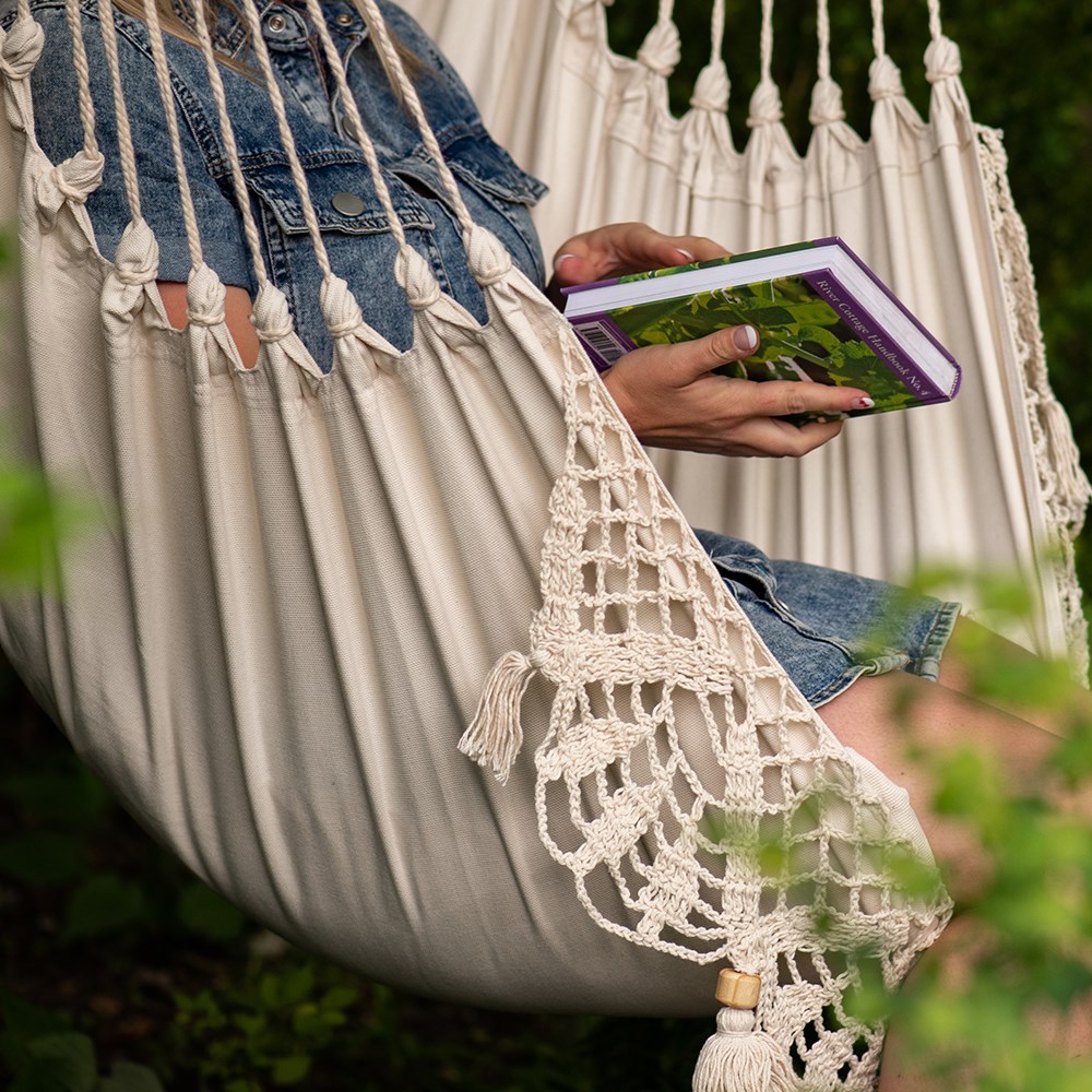 Swing hammock chair - ecru