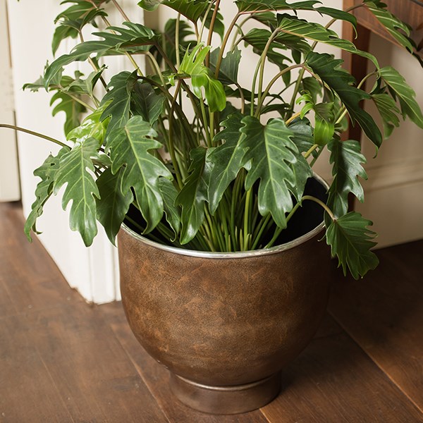 Aluminium Urb pot - dark rust