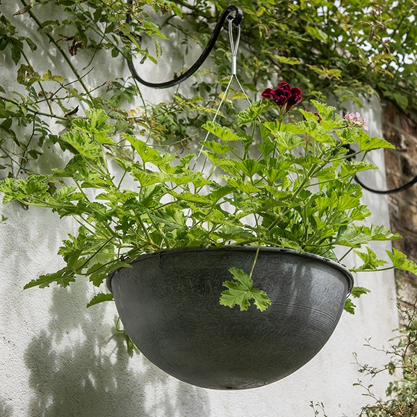 Hanging bowl - aged zinc