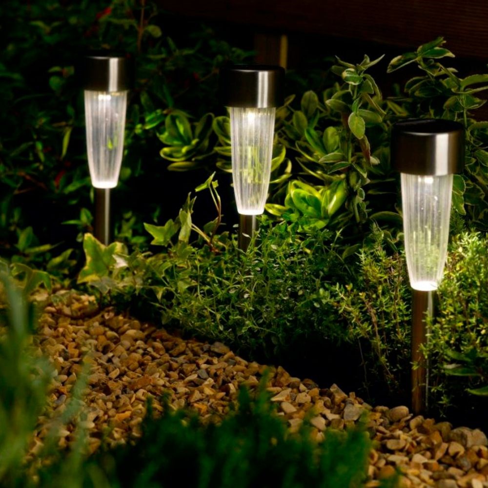 Solar fluted marker lights - set of 10