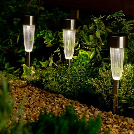 Solar fluted marker lights - set of 10