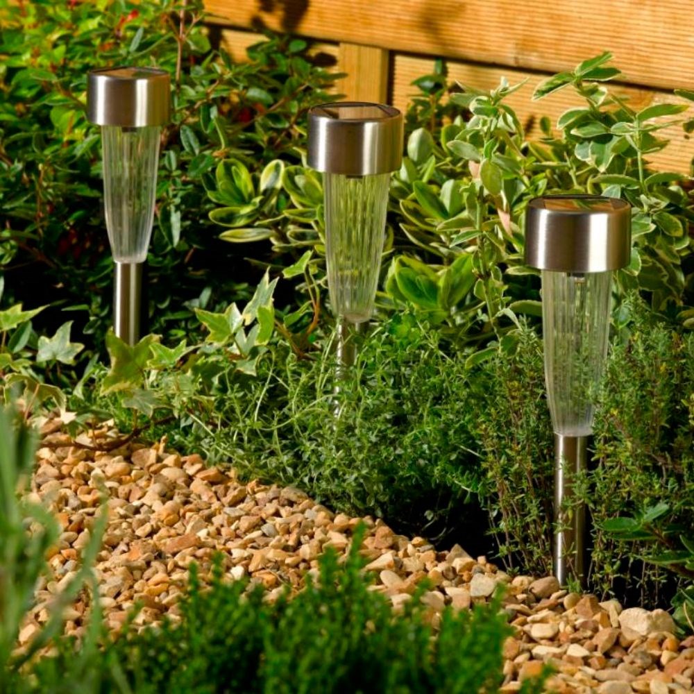 Solar fluted marker lights - set of 10