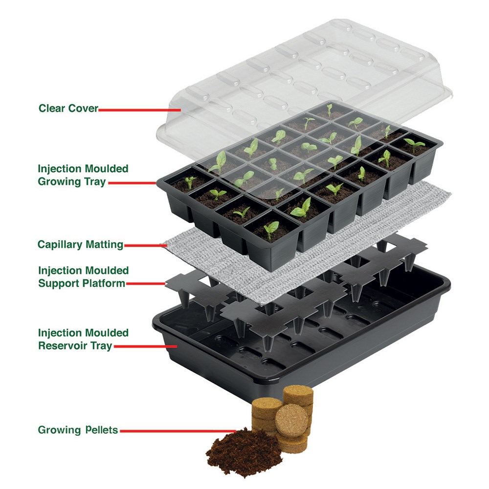 Ultimate 24 cell self watering seed success kit