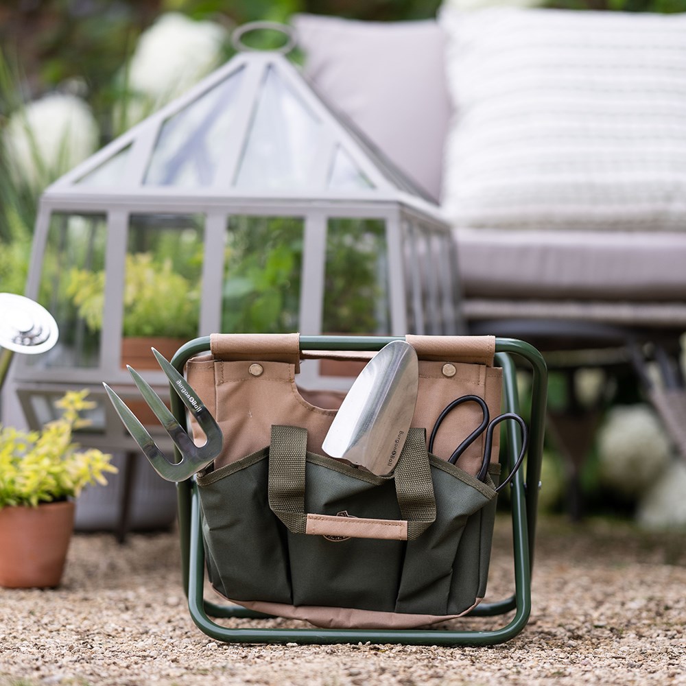 Garden tool bag & stool 