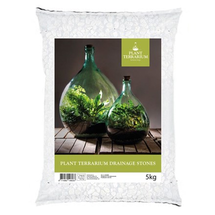Plant terrarium drainage stones