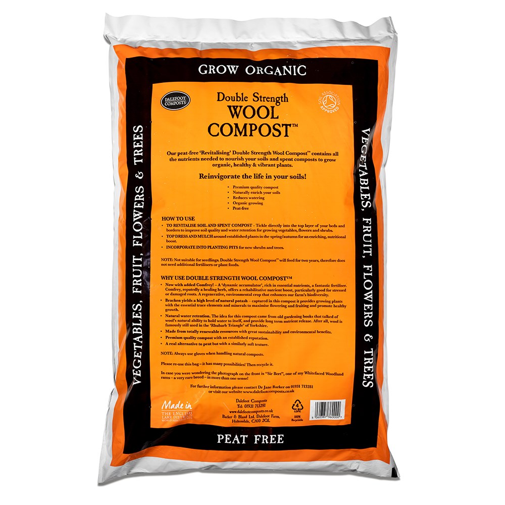 Dalefoot double strength peat-free wool compost