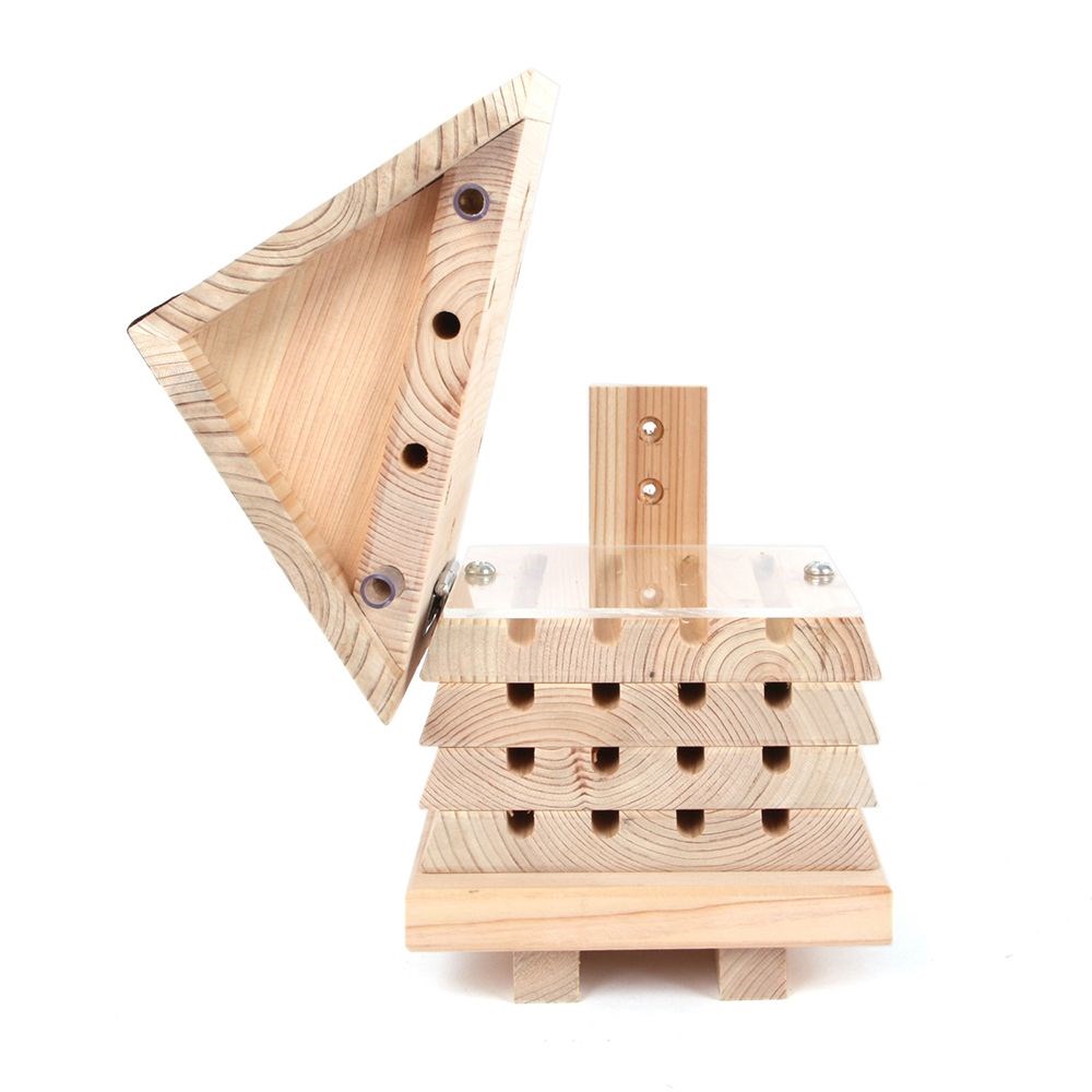 Interactive solitary bee hive