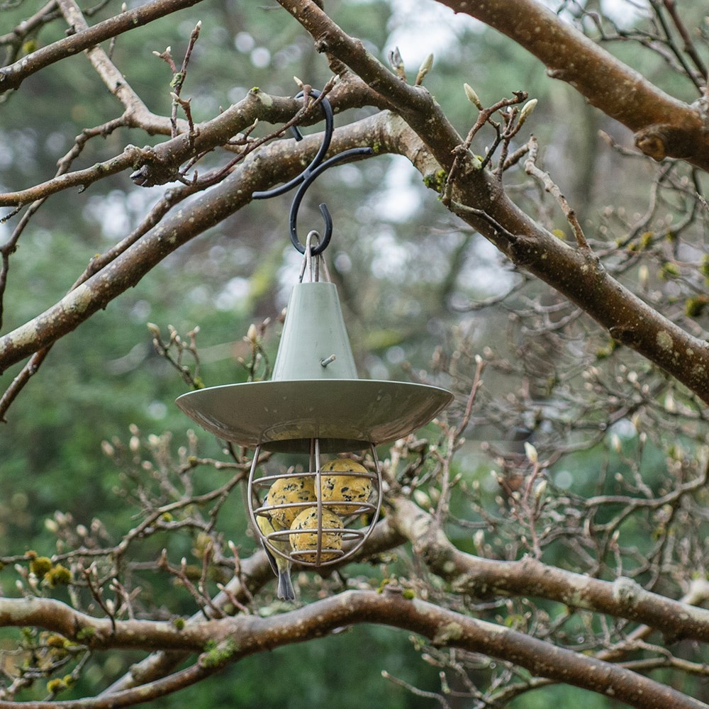 Fat snax feeder and bowl - Crocus green