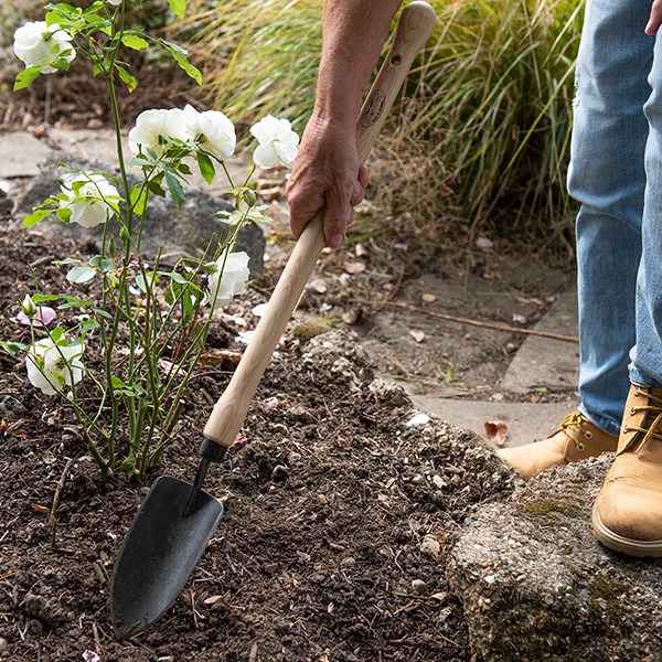 DeWit trowel - ash drop grip handle