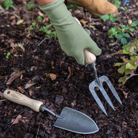 DeWit small hand fork - ash handle