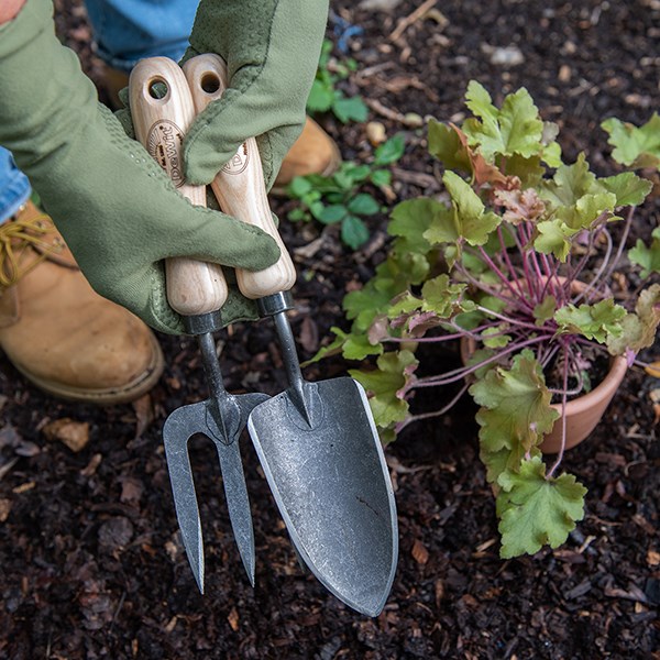 DeWit small hand trowel - ash handle