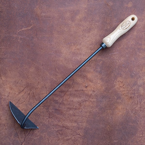 DeWit left handed Dutch hand hoe with ash grip