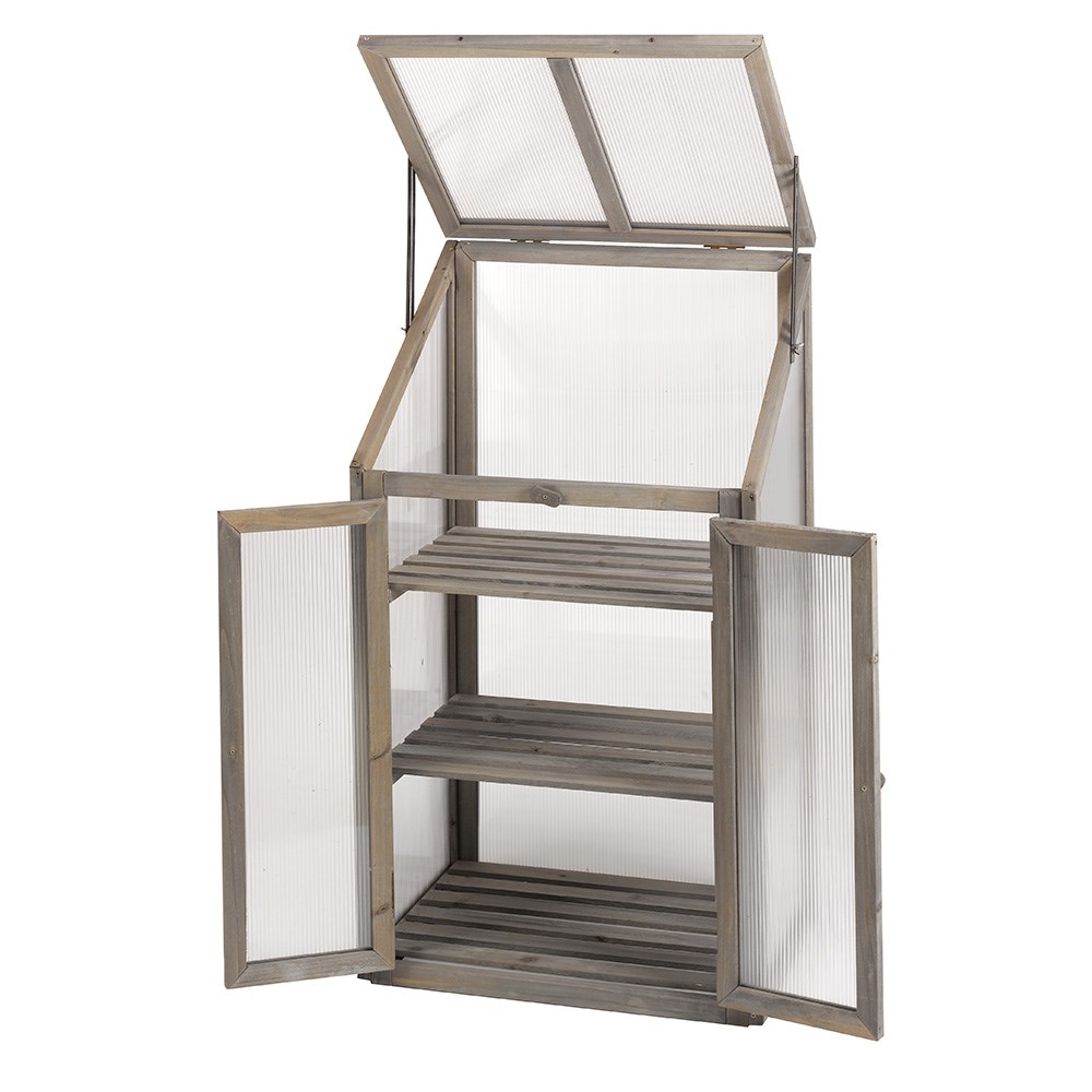 Timber 3 tier growhouse - grey