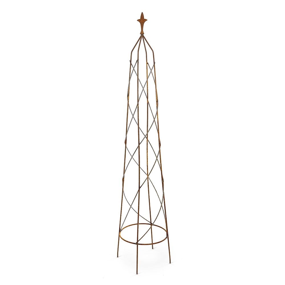 Fleur de lys obelisk - rust