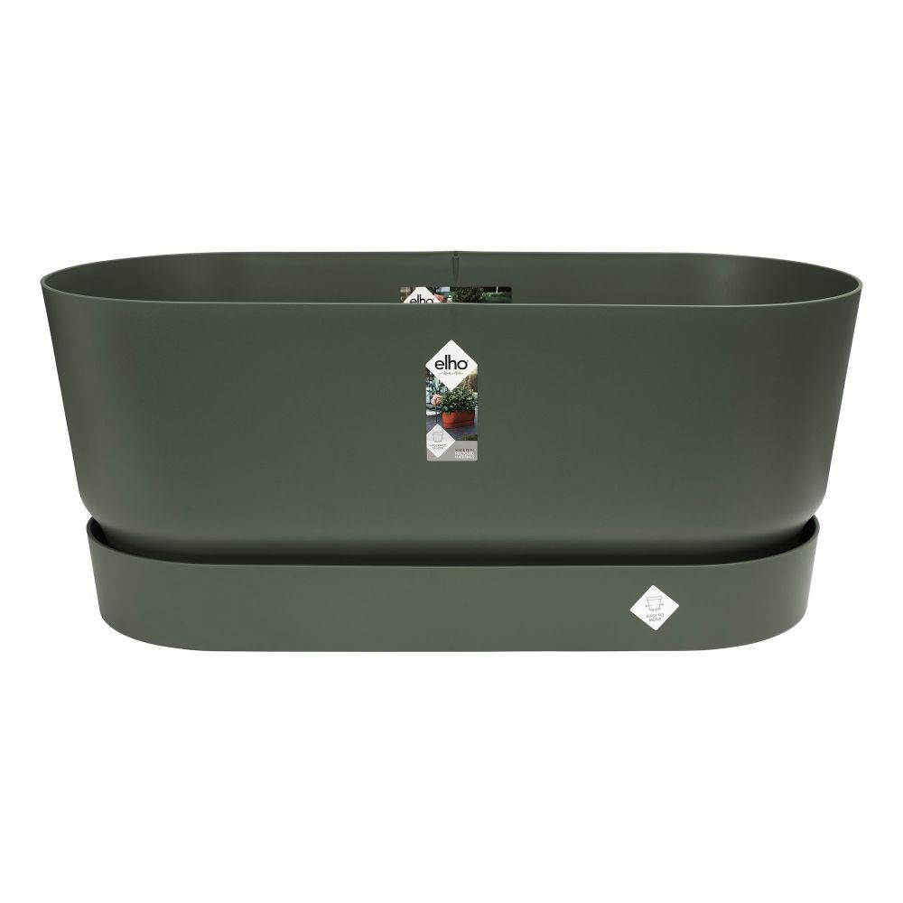 Greenville terrace trough on wheels - green