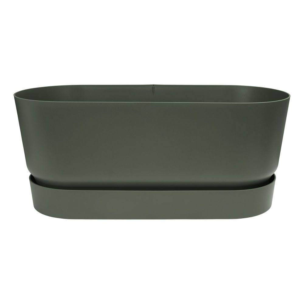 Greenville terrace trough on wheels - green