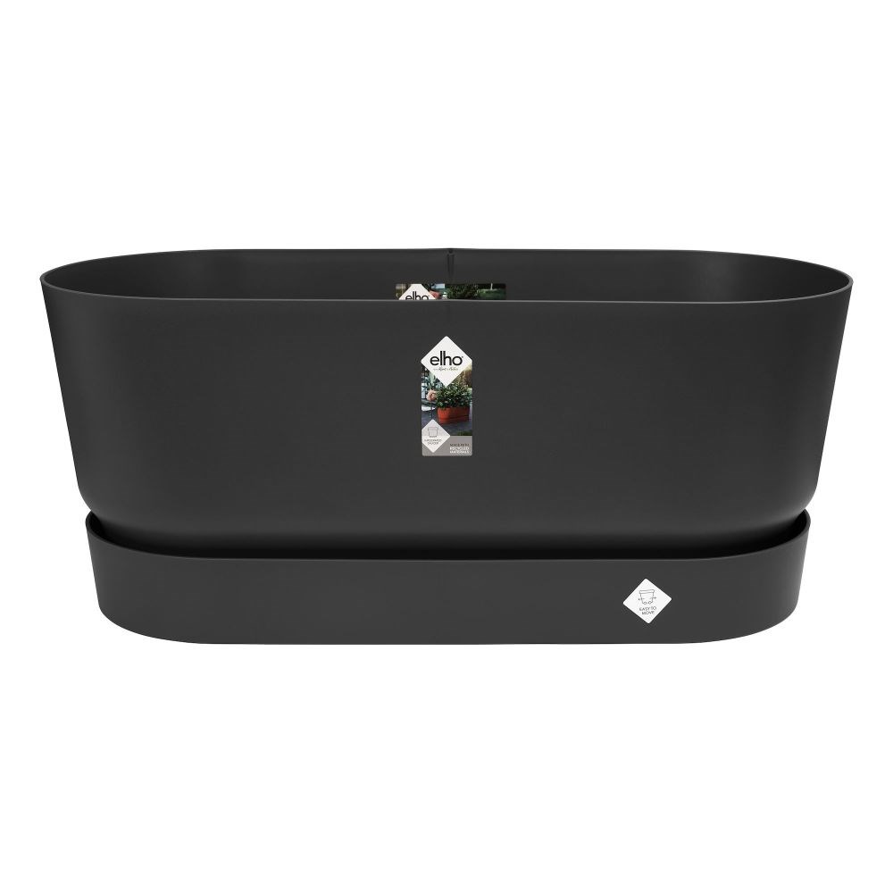Greenville terrace trough on wheels - black