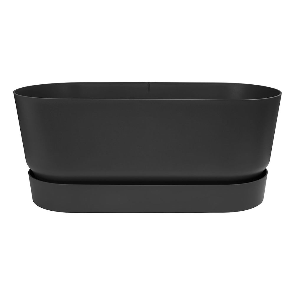 Greenville terrace trough on wheels - black