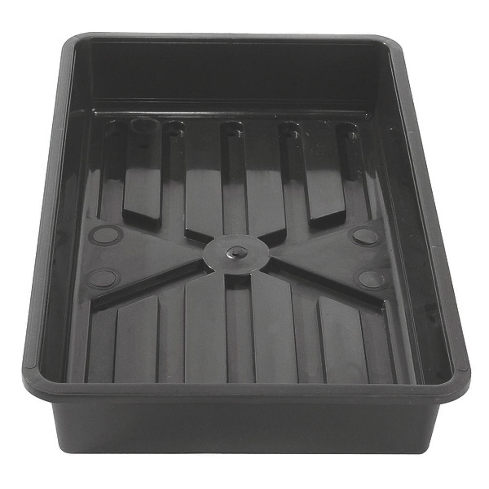 Rigid gravel/seed tray - black
