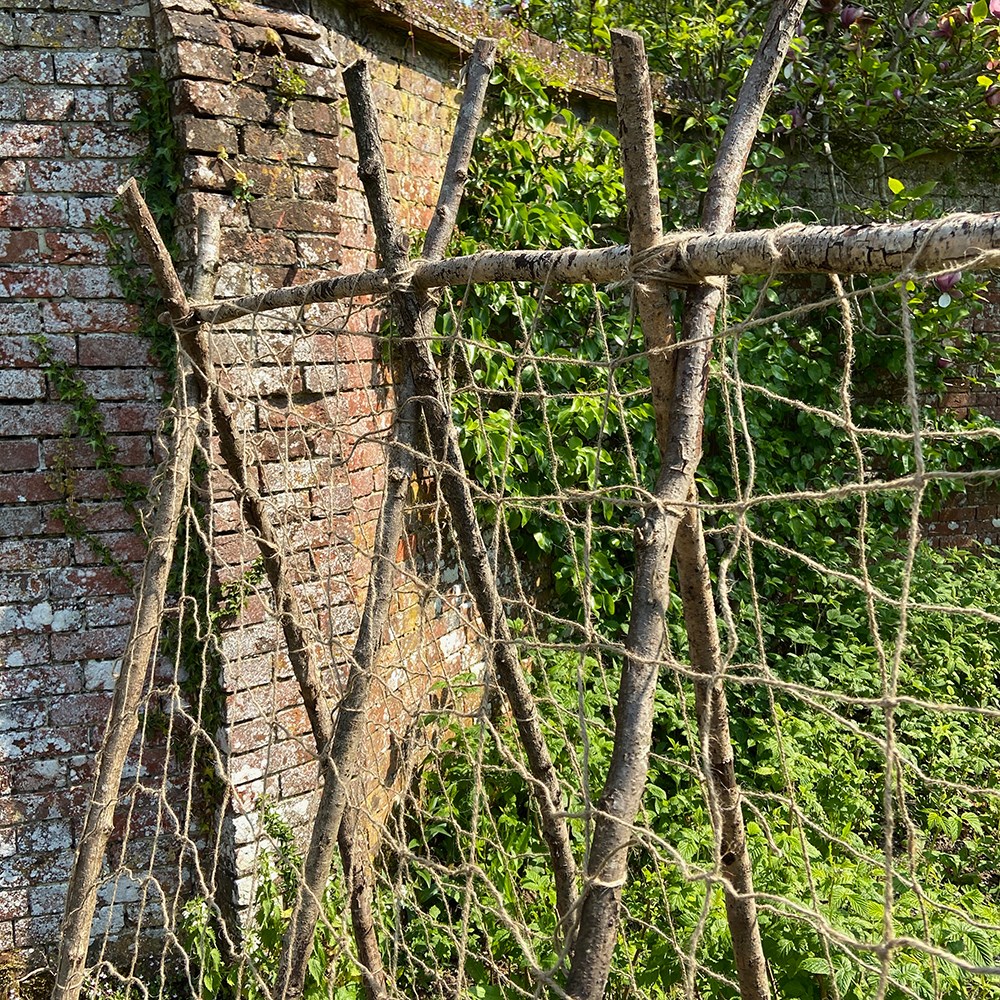 Jute garden netting
