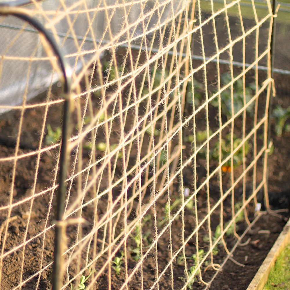 Jute garden netting