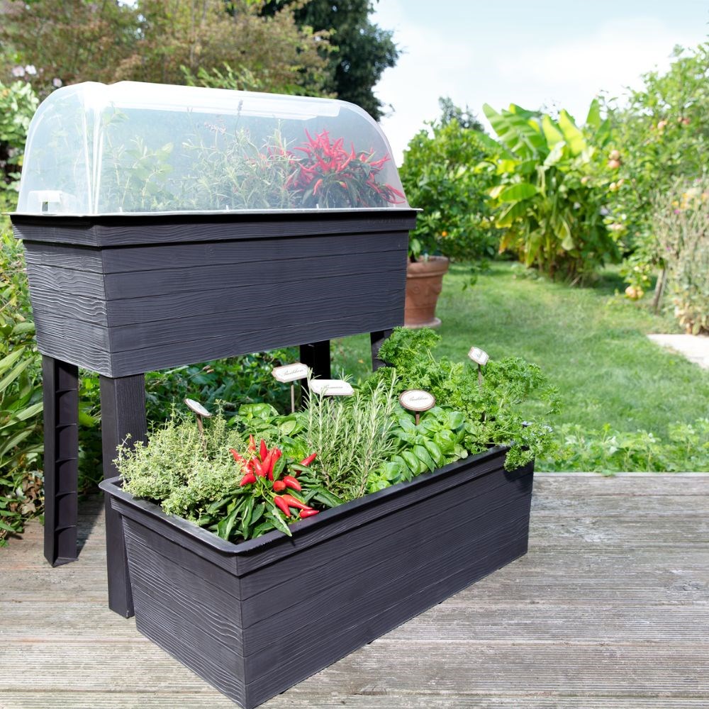 Urban balcony raised bed
