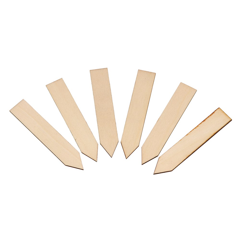 Wooden plant labels - bundle of 25