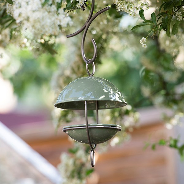 Satellite bird seed feeder - Crocus green