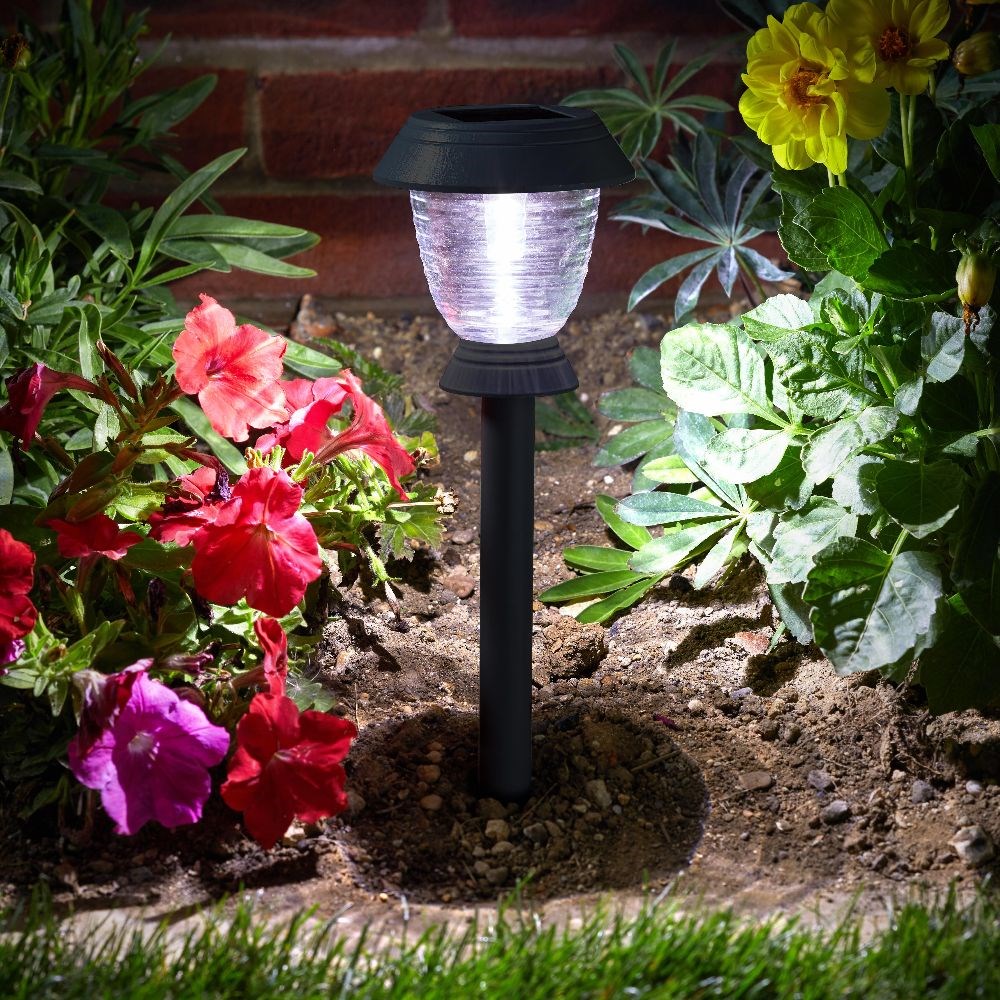 Super bright solar stake lights - set of 4