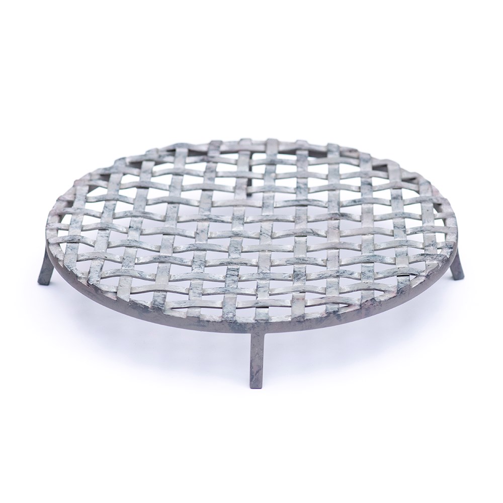 Pot stand - aged chalky zinc