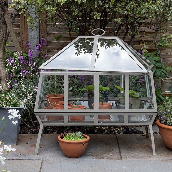 Rectangular Victorian growhouse - khaki