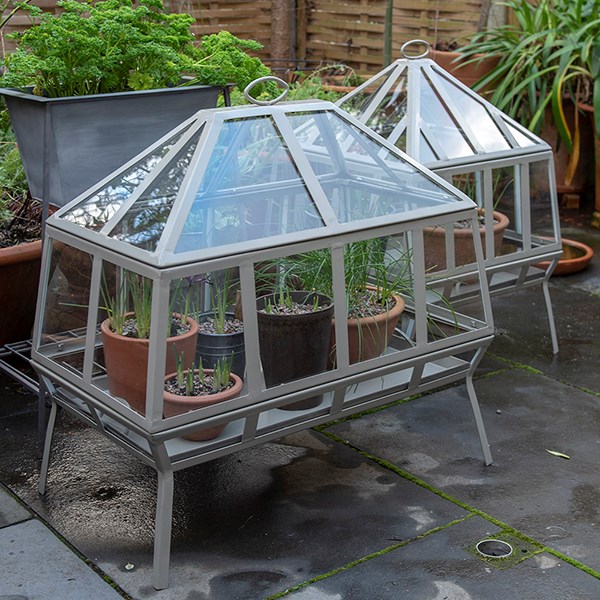 Rectangular Victorian growhouse - khaki