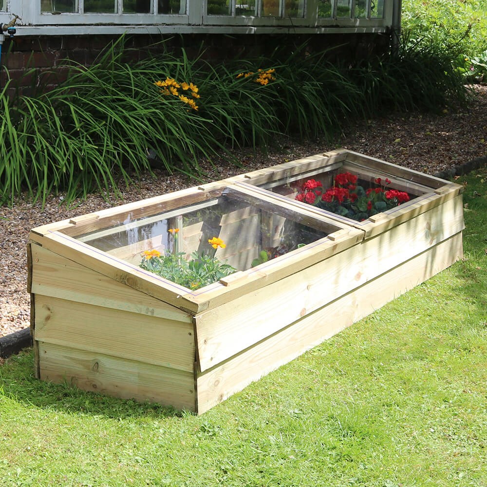 Large wooden coldframe 