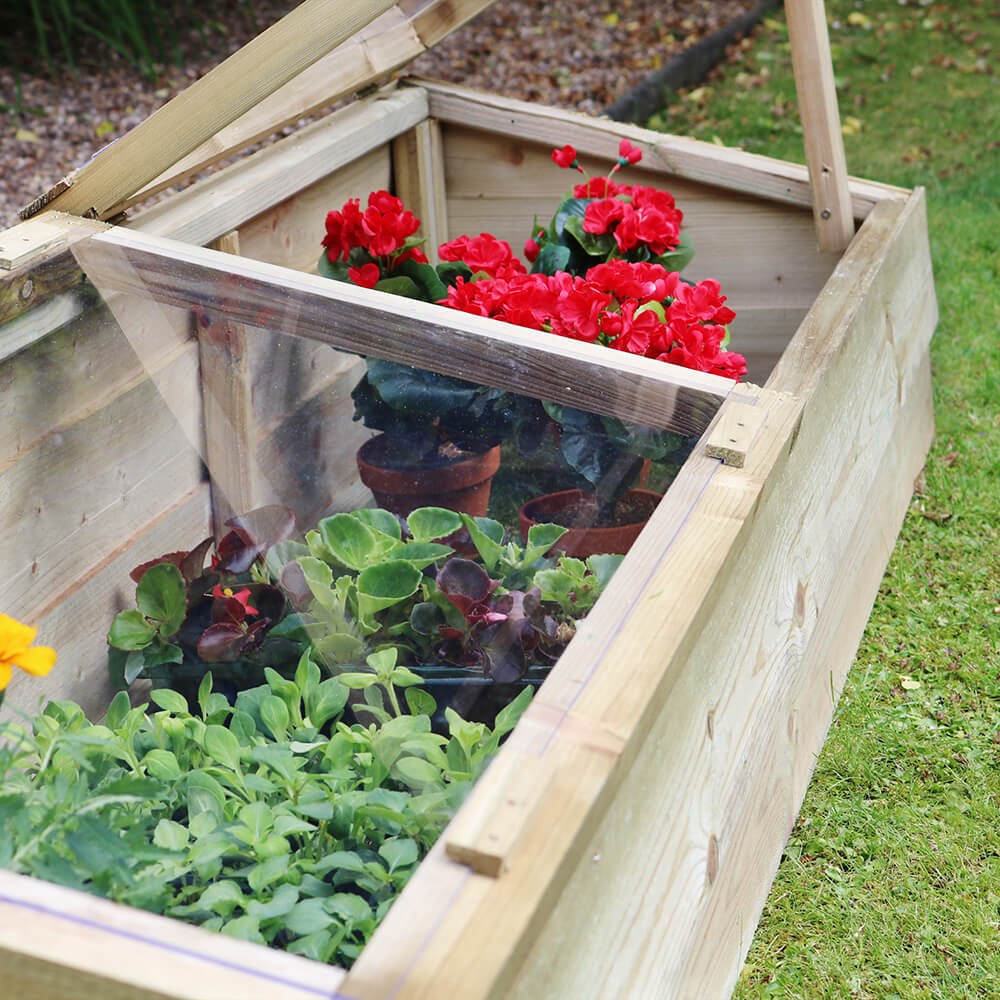 Large wooden coldframe 