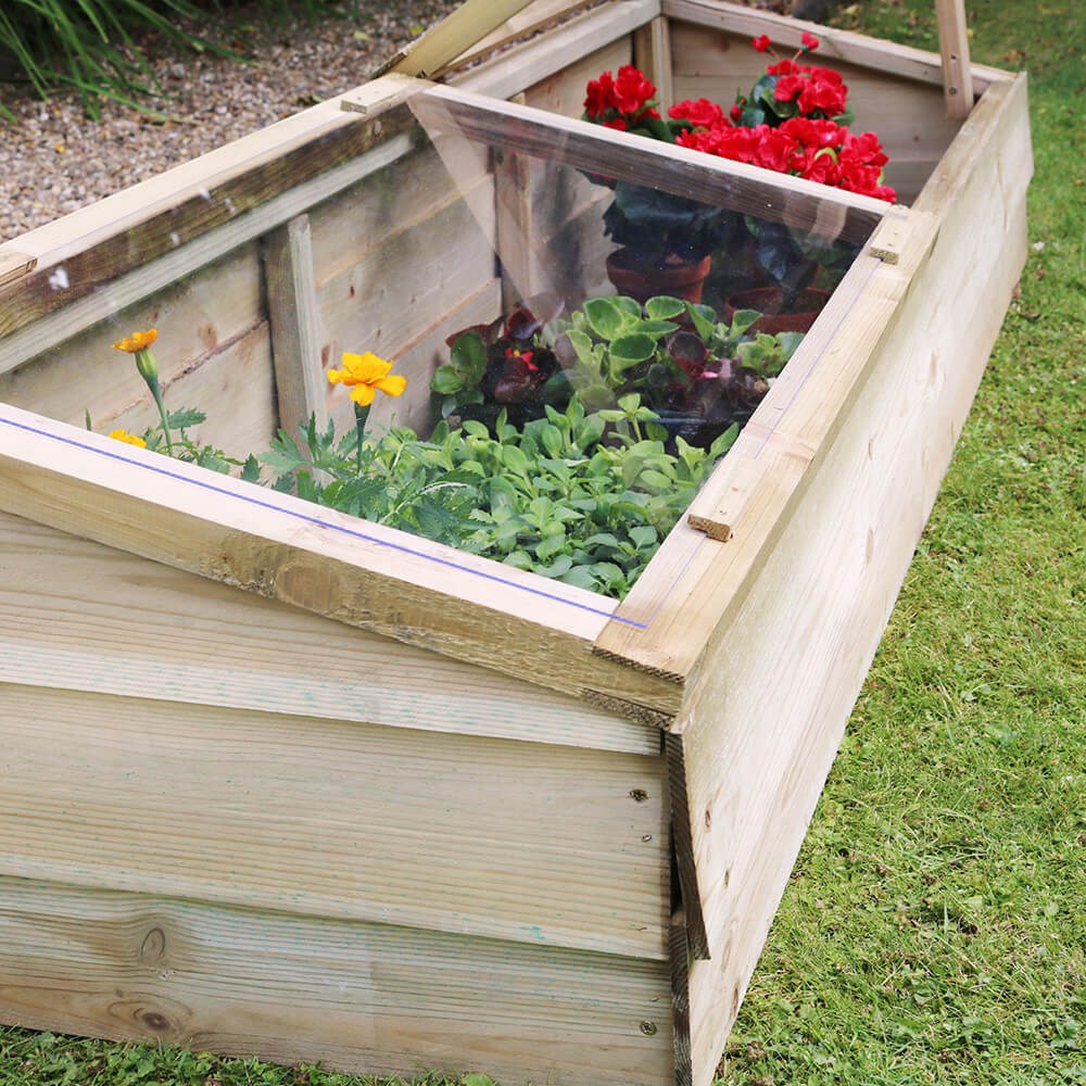 Large wooden coldframe 