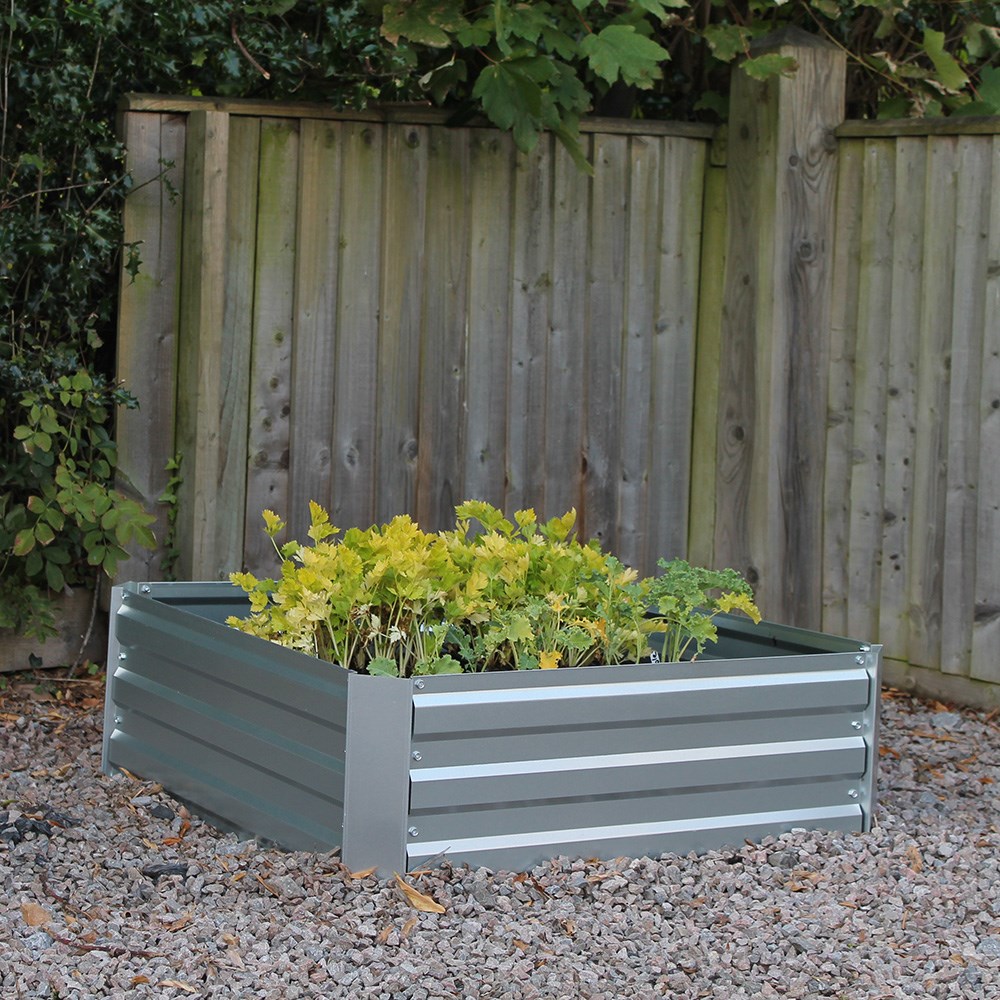Galvanised raised veg/herb bed frame - square