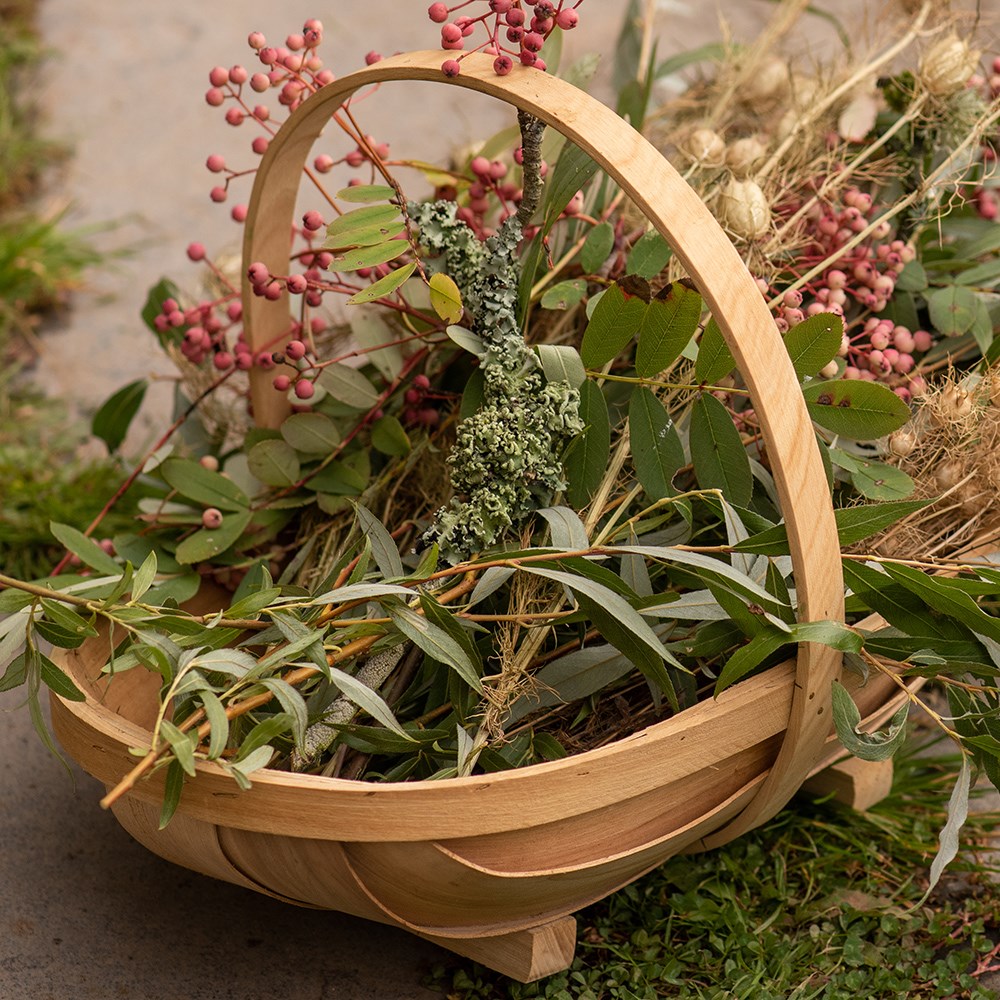 Wooden garden trug