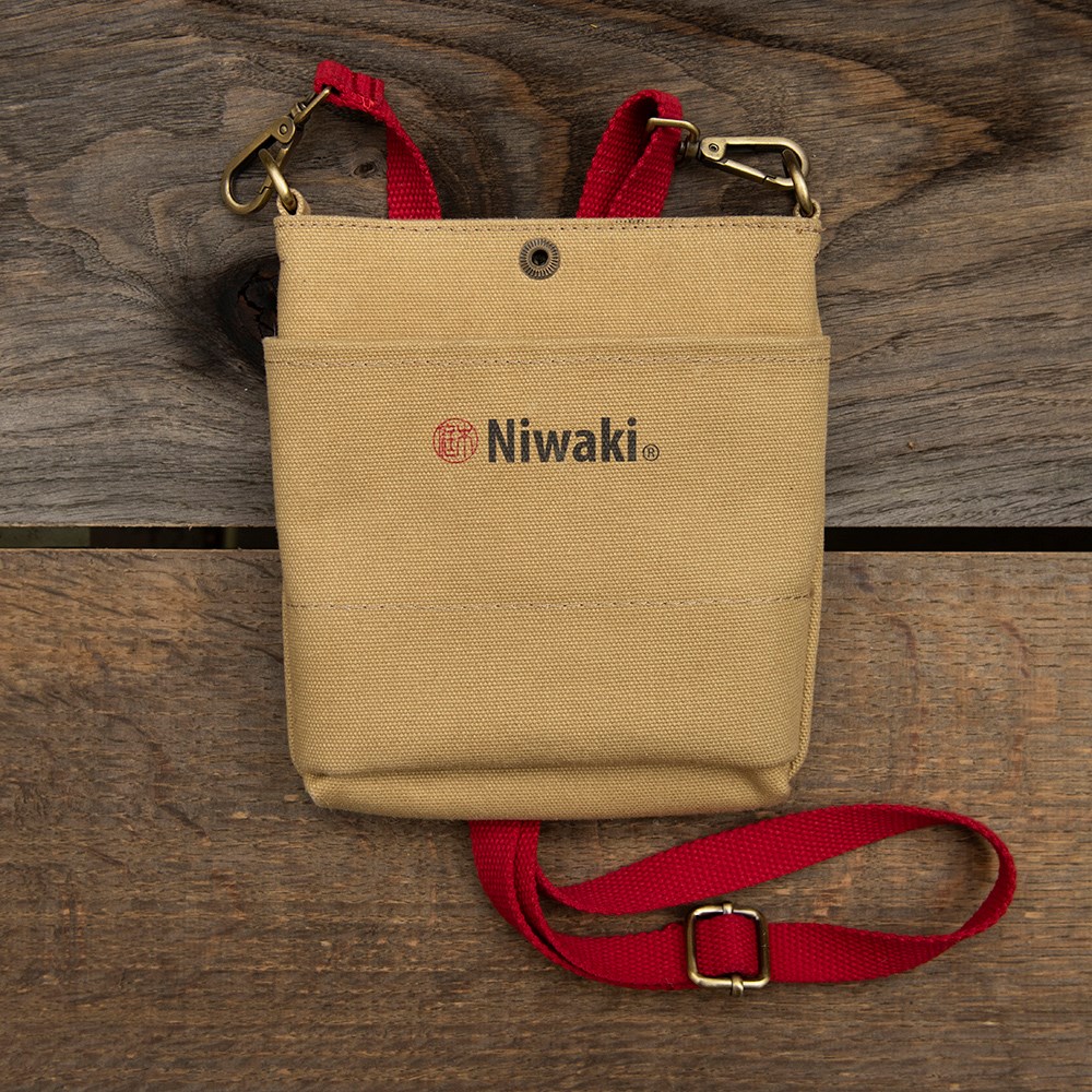 Niwaki over shoulder pruning pouch