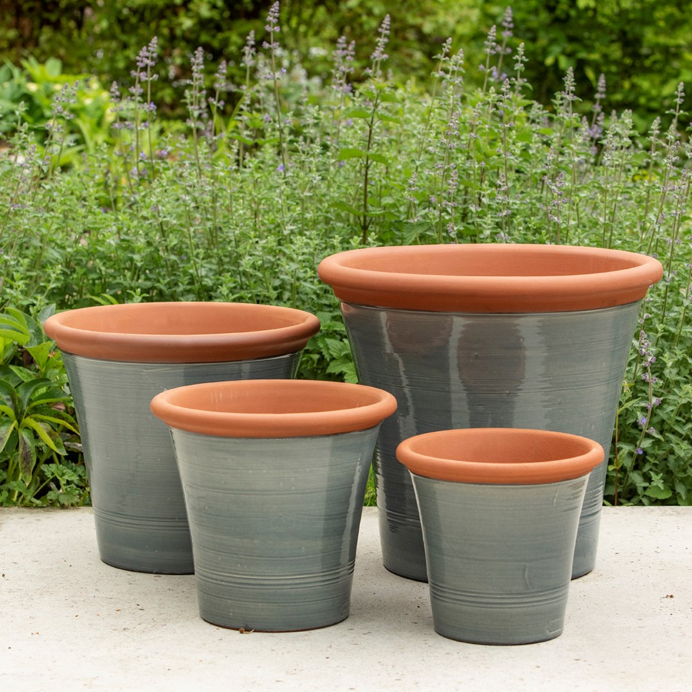 Grey kitchen planter