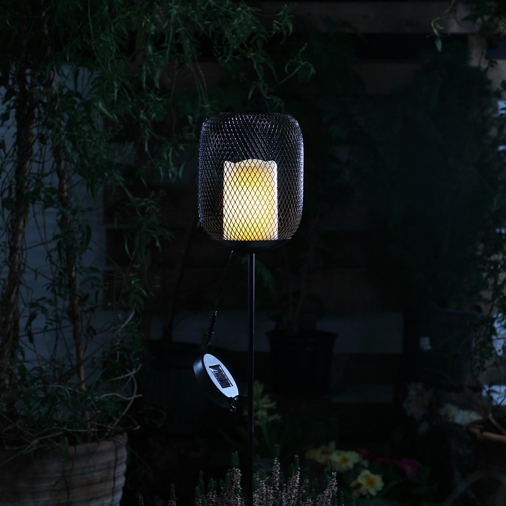 Solar mesh stakelight