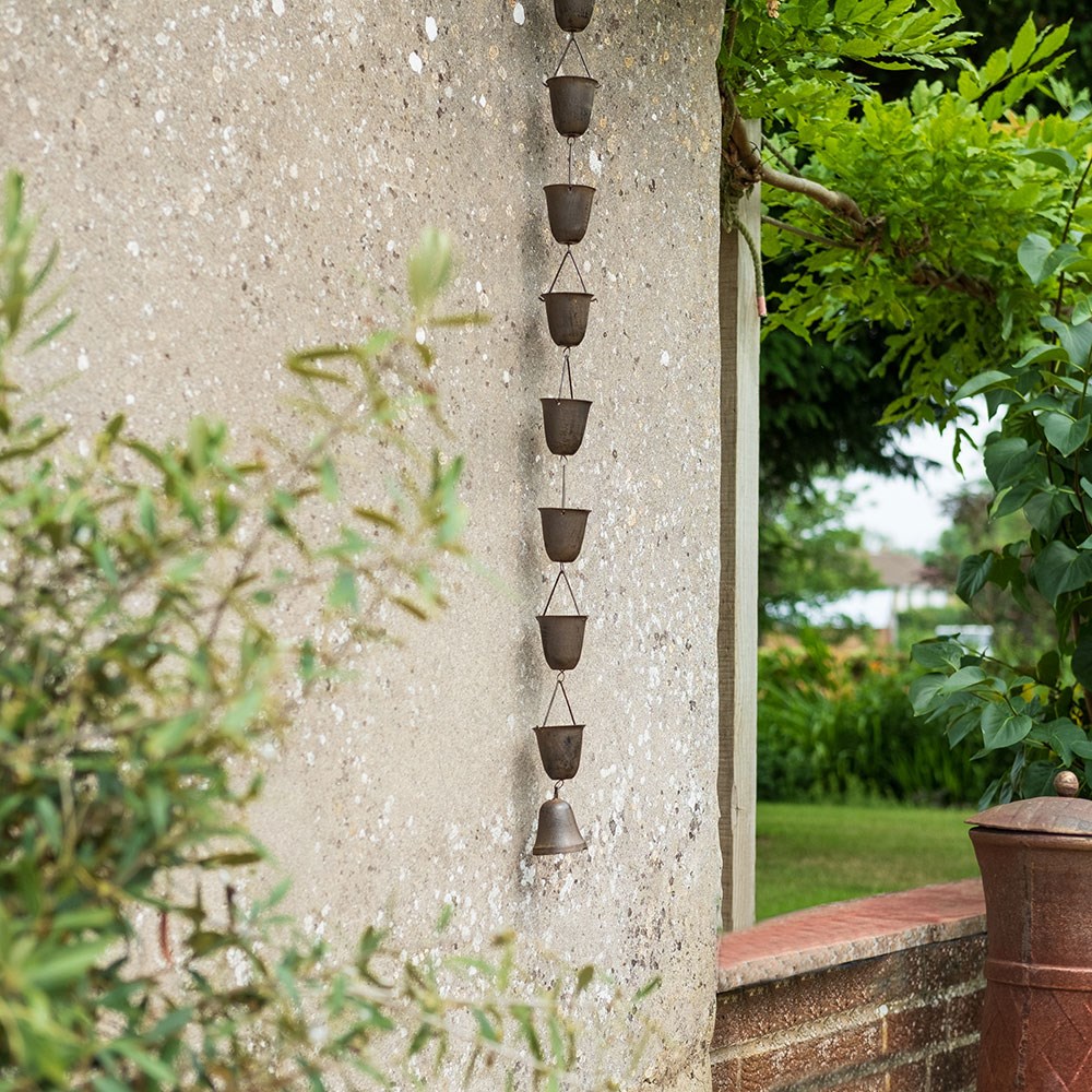 Metal rain chain