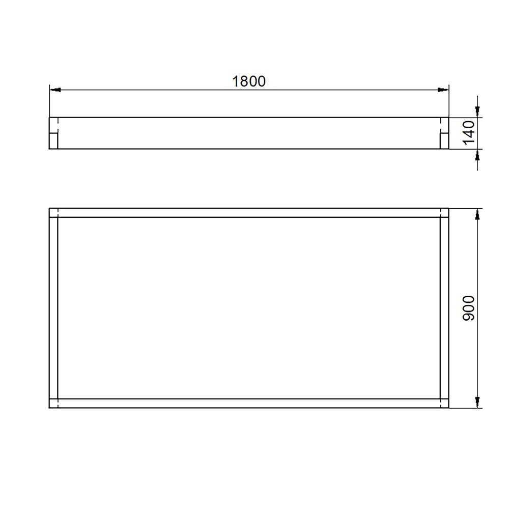 Caledonian large raised bed 