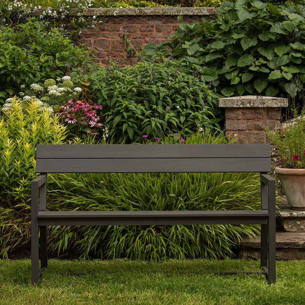 Mkaa bench with armrests - three seater