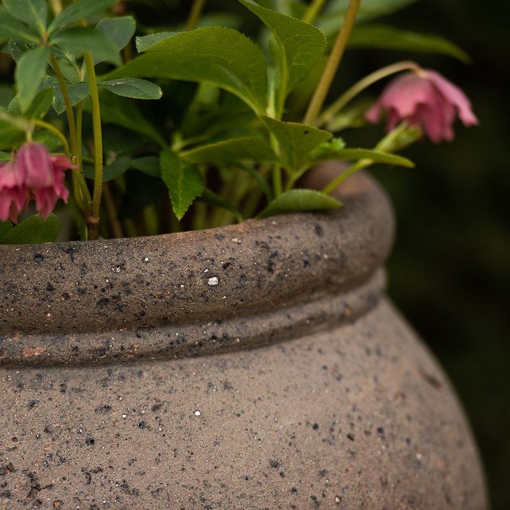 Terracotta urn - sandblasted