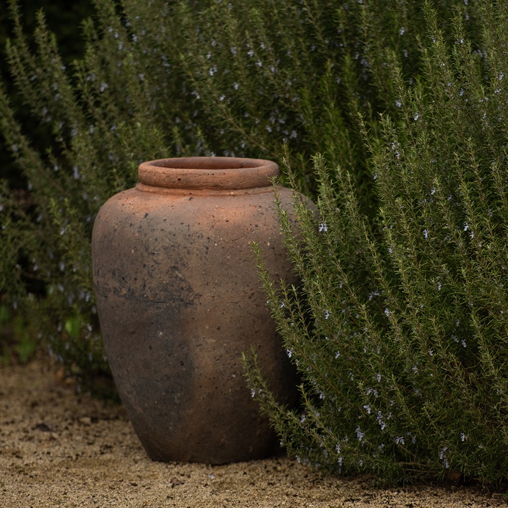 Terracotta jar - sandblasted